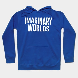 Imaginary Worlds new logo title white Hoodie